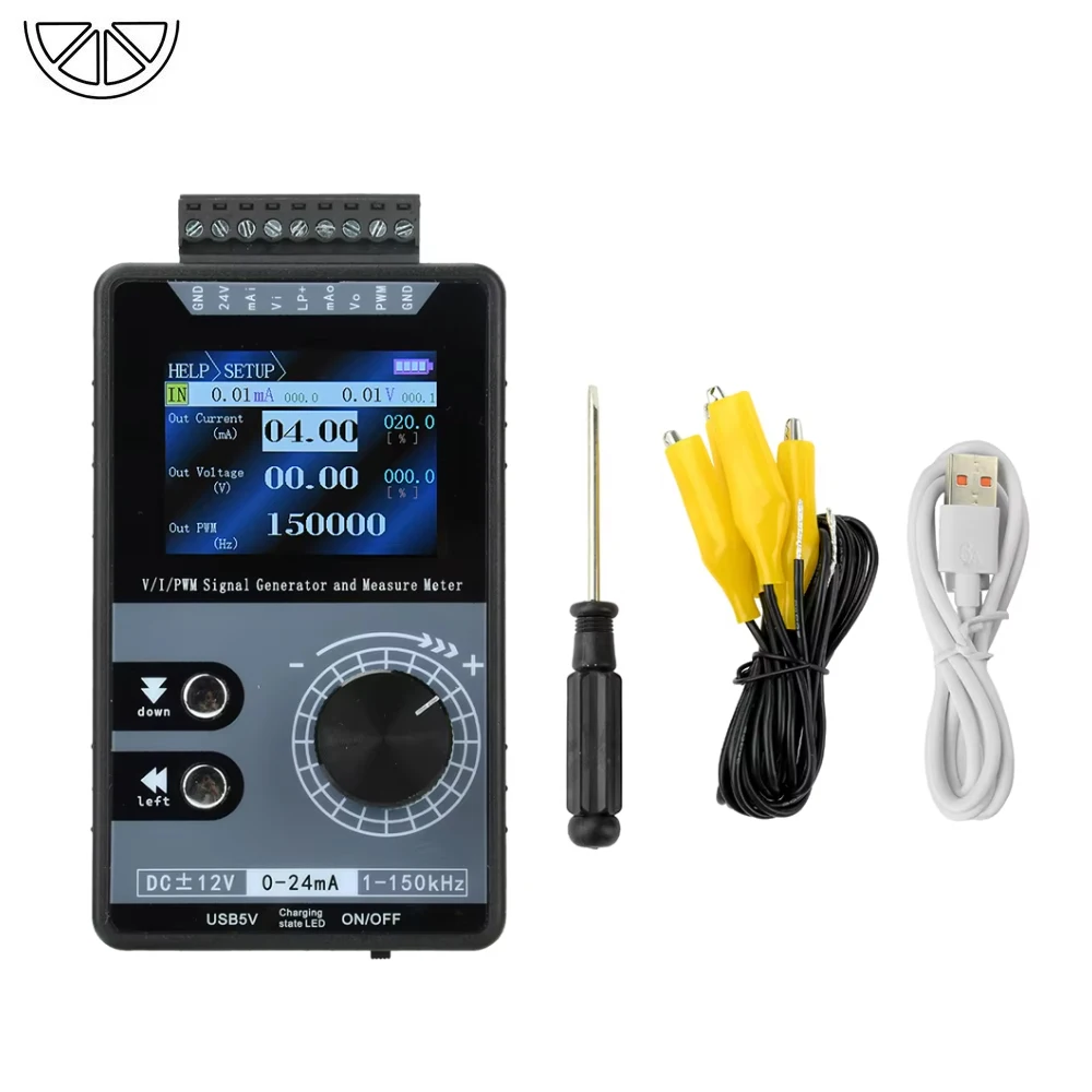 New Precision PWM Current Voltage Signal Generator 0-20mA 4-20mA 0-10V Source Simulator 0-50V 50mA Measuring Meter Calibrator