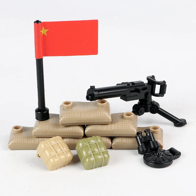 Oenux New The Battle Of Chosin Military Building Block Mini Chinese US Army Soldiers Figures With Weapon MOC Brick Toy Kids Gift