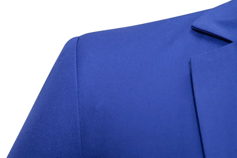 

Royal Blue Dress Blazer for Men 2024 Spring New Notched Lapel One Button Suit Jacket Wedding Business Formal Blazer Hombre 3XL