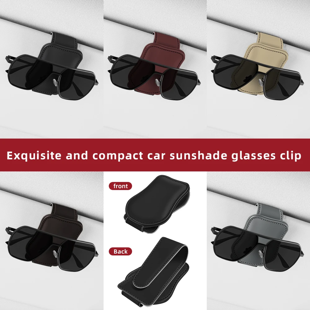 Car mounted glasses clip storage car magnetic closed glasses bag car interior sunglasses glasses bag