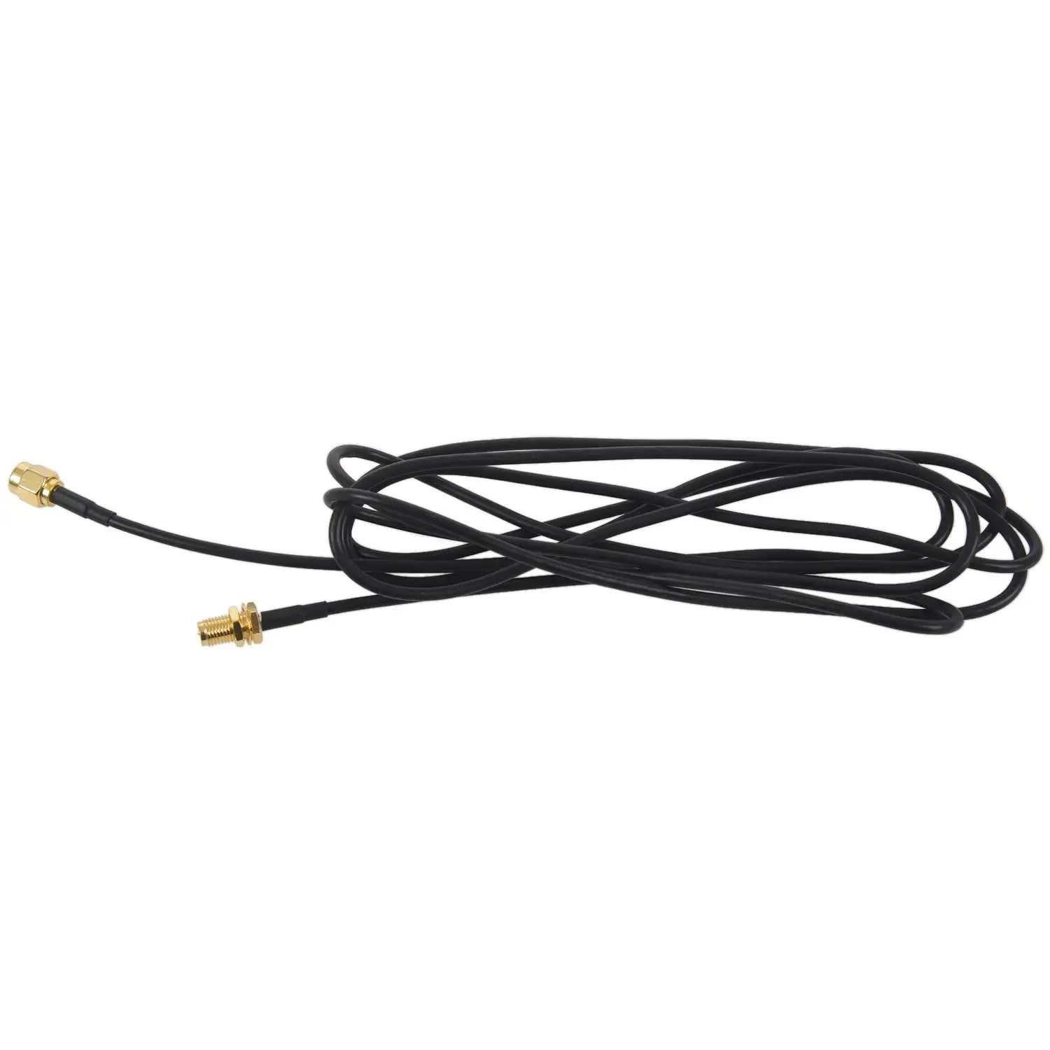 WIFI Antenna Extension Cable RP-SMA Male to RP-SMA Female RF Connector Adapter RG174 2M