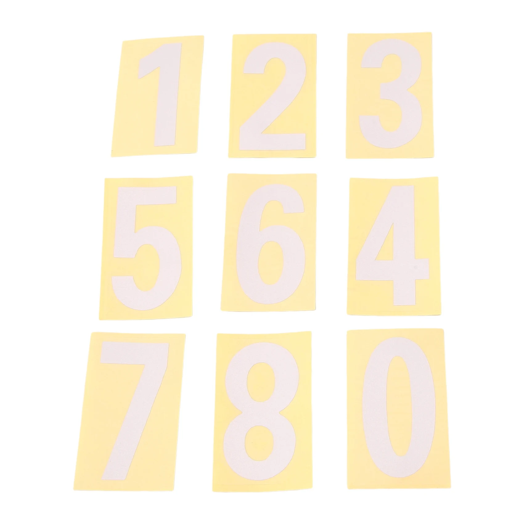 A95G Mailbox Numbers For Outside, 10 Sets 0-9 Reflective Number Stickers With Sticky Tab For Easy Backing Separation (2 Inch)