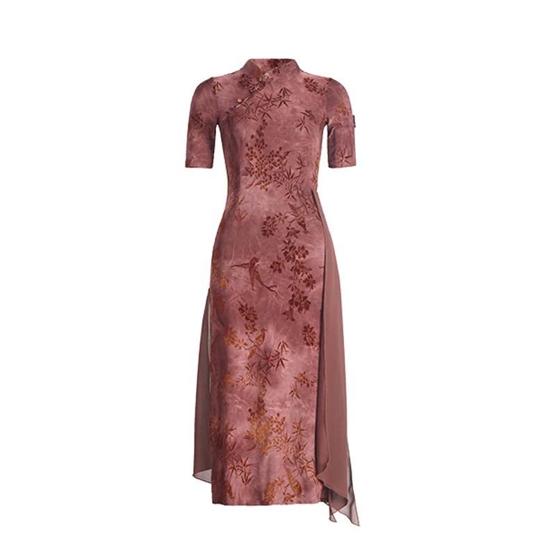 Abito da ballo latino estivo a maniche corte Donna Rumba Tango Sala da ballo Abiti da spettacolo di danza Abbigliamento da pratica latino per adulti DNV23448