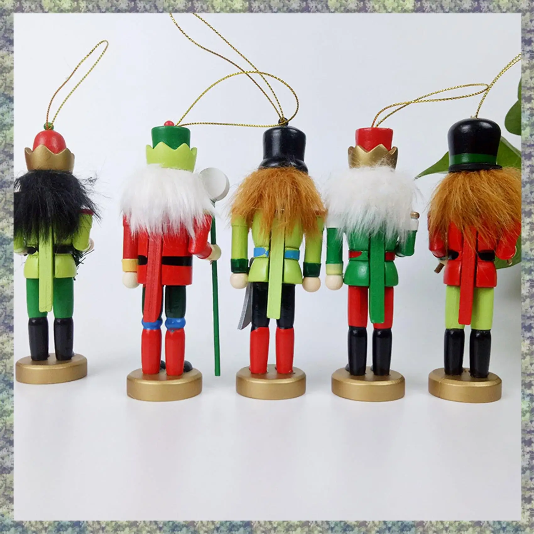 

WON 5 Pcs/Set 12CM Nutcracker Christmas Soldier Decorations Puppet Christmas Dolls Decoration Desk Decor