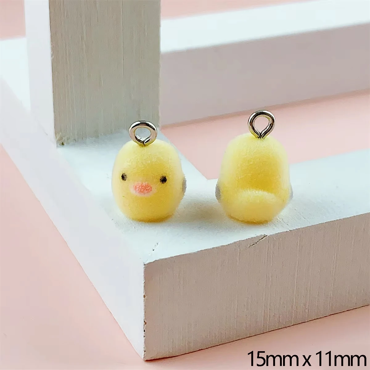 30PCS 3D Resin Flocking Eggshell Chicken Charms Dolls Pendants for Necklace Earrings Making DIY Jewelry Accessories Wholesale