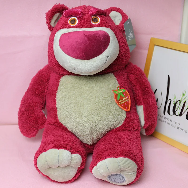 Kawaii Disney Large Stuffed Toys 48cm Lotso Bear From Toy Story3 Soft Plush Pillows Valentine's day Gifts Cute Things Anime Doll