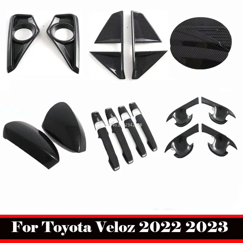 

For Toyota VELOZ 2022 2023 external accessories rearview mirror Fuel tank cap door handle bowl front rear foglight lamp cover