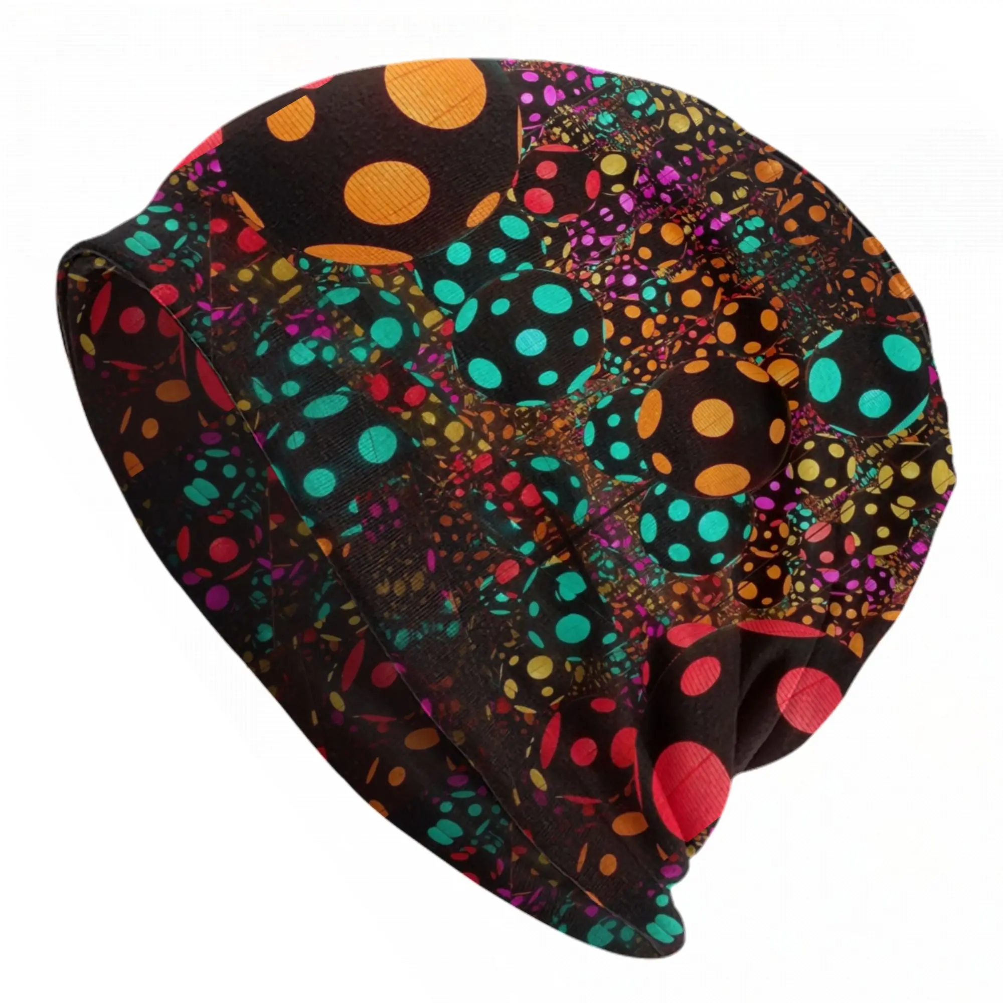 Yayoi Kusama Skullies Beanies Hats Light Ball Colorful Mystery Summer Men Women Street Caps Warm Dual-use Bonnet Hats