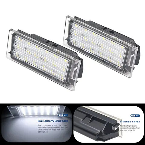 BADEYA Canbus-billampor för Renault Megane I II III IV 1 2 3 4 CC LED-invändig kupol, kartläsning, bagageutrymme, registreringsskyltsbelysning, kit 10 best sales Megane 2 LED - №4
