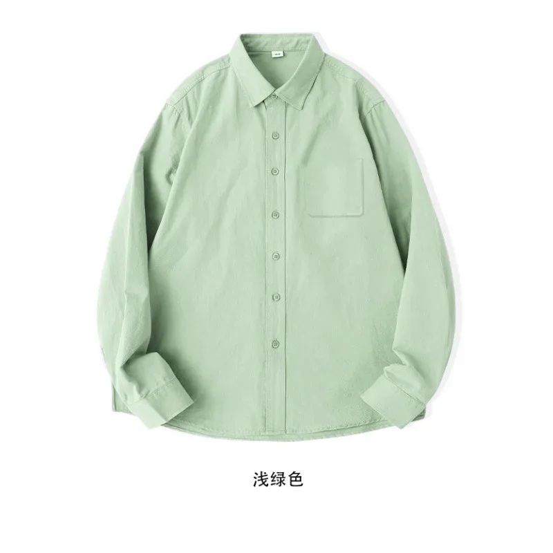 

Женская рубашка-кардиган свободного кроя с длинным рукавом, цвета хлопковой ваты, легкая версия