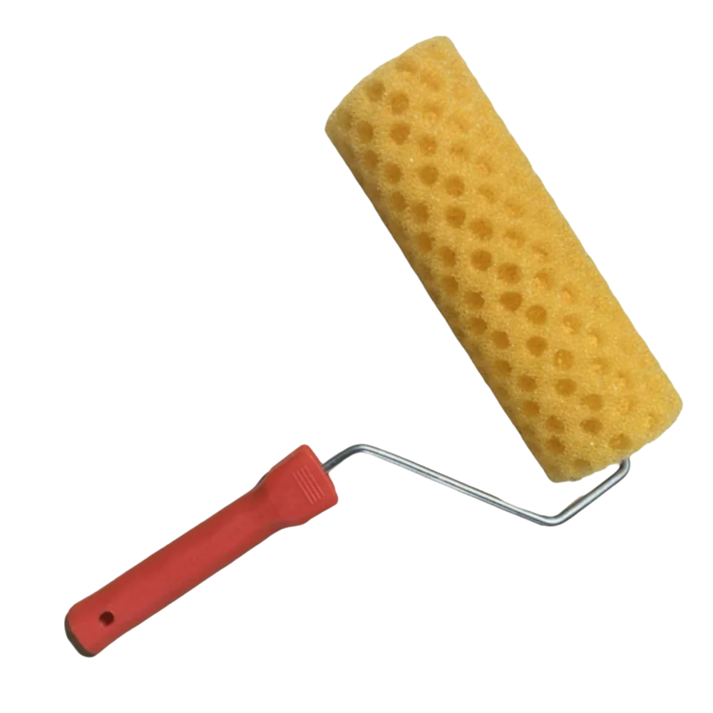 With Handle Texture Pattern Paint Roller Texture Tool Art Painting Imitation Seaweed Sponge Roller Pattern Tool