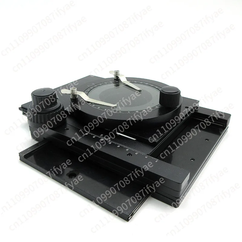 Precision Microscope Working Stage XY Axis Rotatable Rotating Stand Moving Table For Video Stereo Microscope