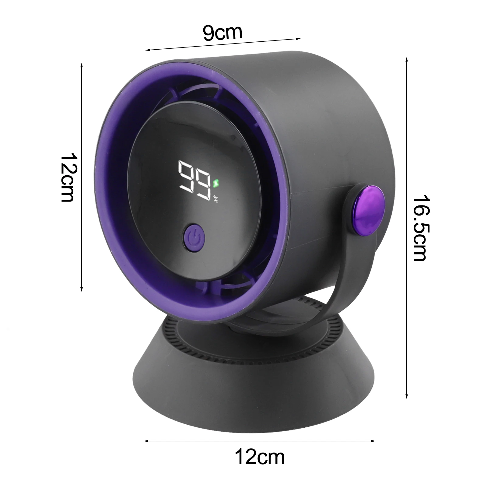 

Бытовой циркуляционный вентилятор Вентилятор с цифровым дисплеем Компактный размер Высокоскоростной воздушный поток Легкий дизайн Компактный дизайн Настольный вентилятор