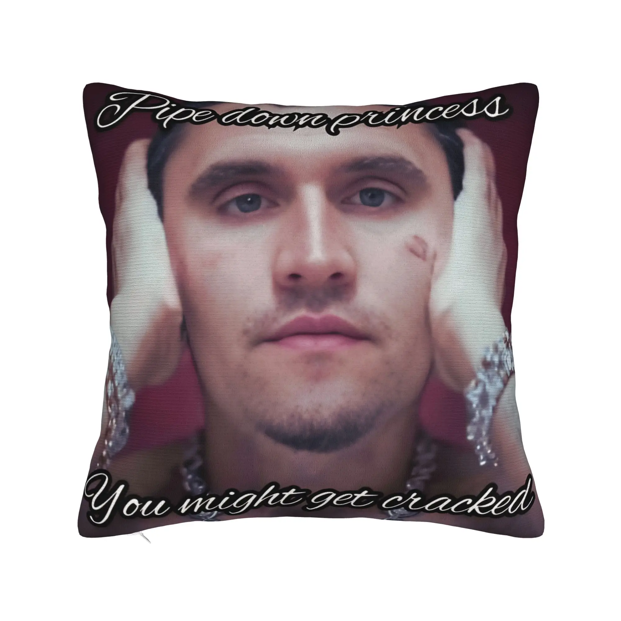 C-Charlie Kirk Face Rapper Meme Pillow Case  Funny Pillow Cover Comfy Pillowcases For Sofa Car Home Decor