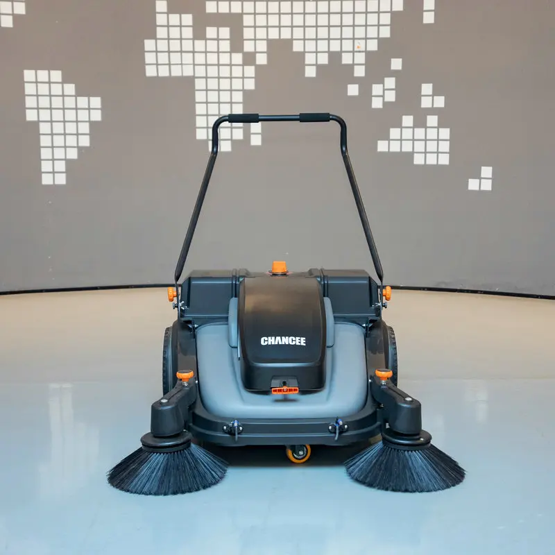 Mini Manual Hand Push Industrial Street Road Floor Cleaning Sweeper Machine