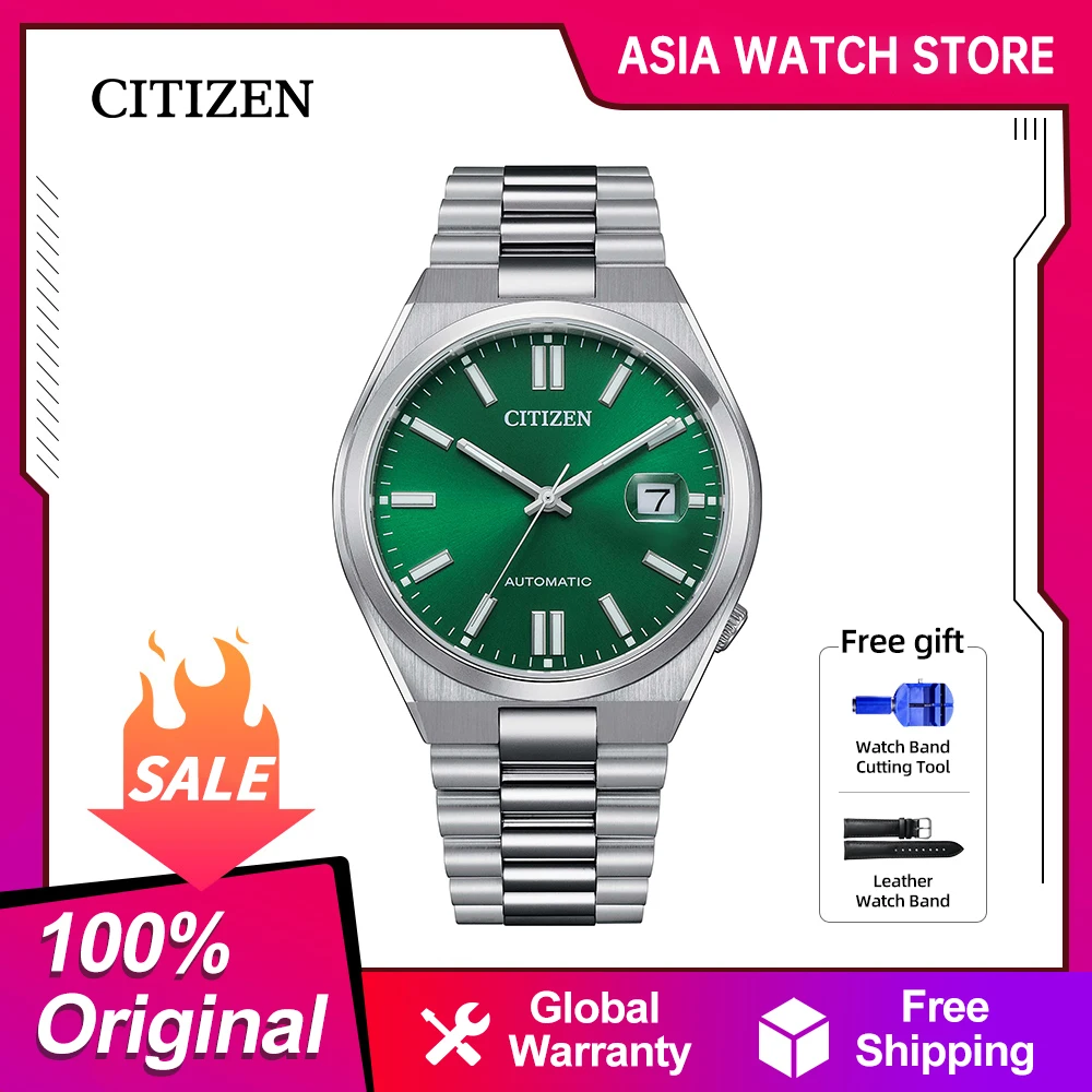 

CITIZEN Japanese original mechanical watch Luminous Fashion Stainless steel watch waterproof NJ0150-81X