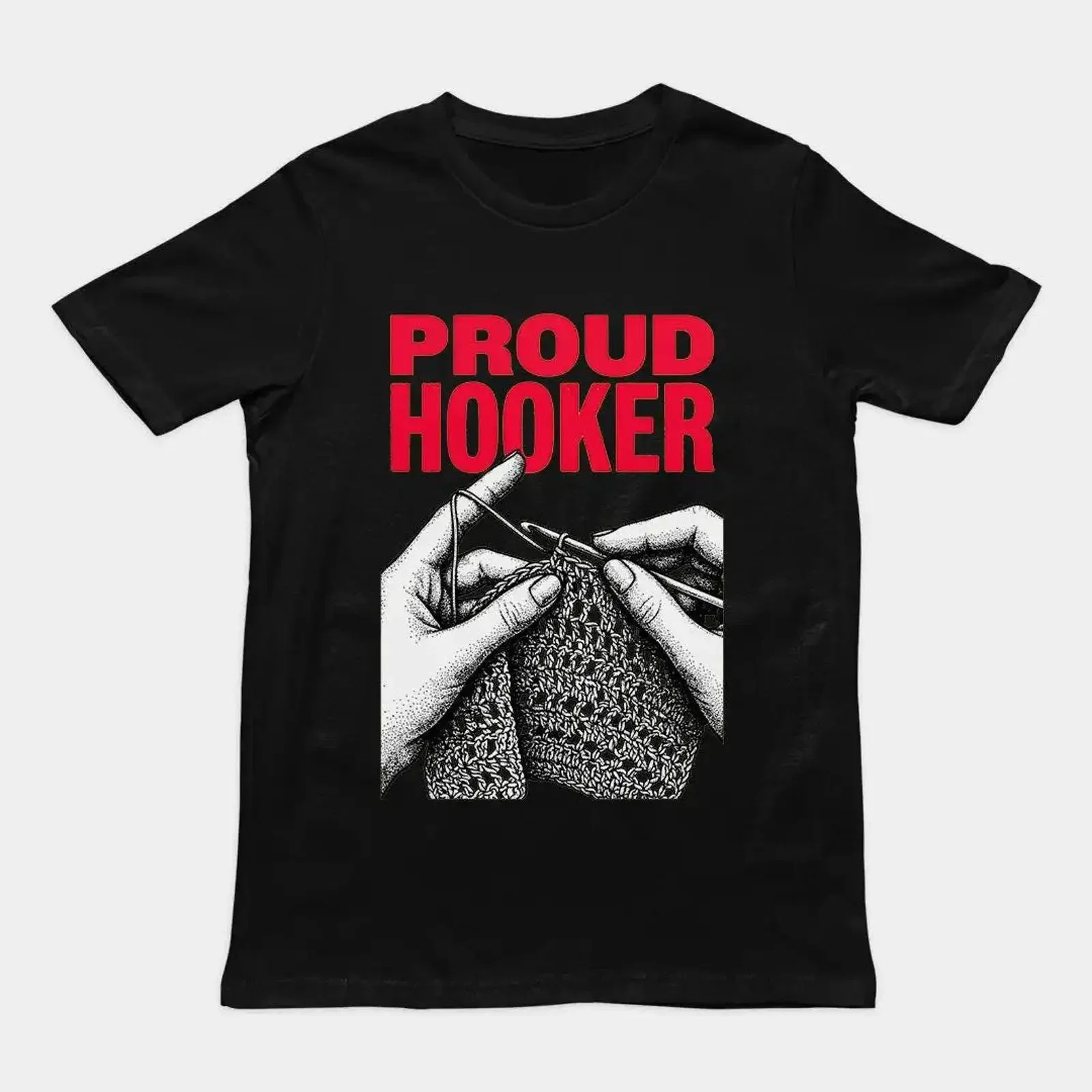 Proud Hooker Funny Rude T Shirt Cheeky Innuendo Meme for Him or Her Naughty Orbital Clothing vintage Washed Unisex
