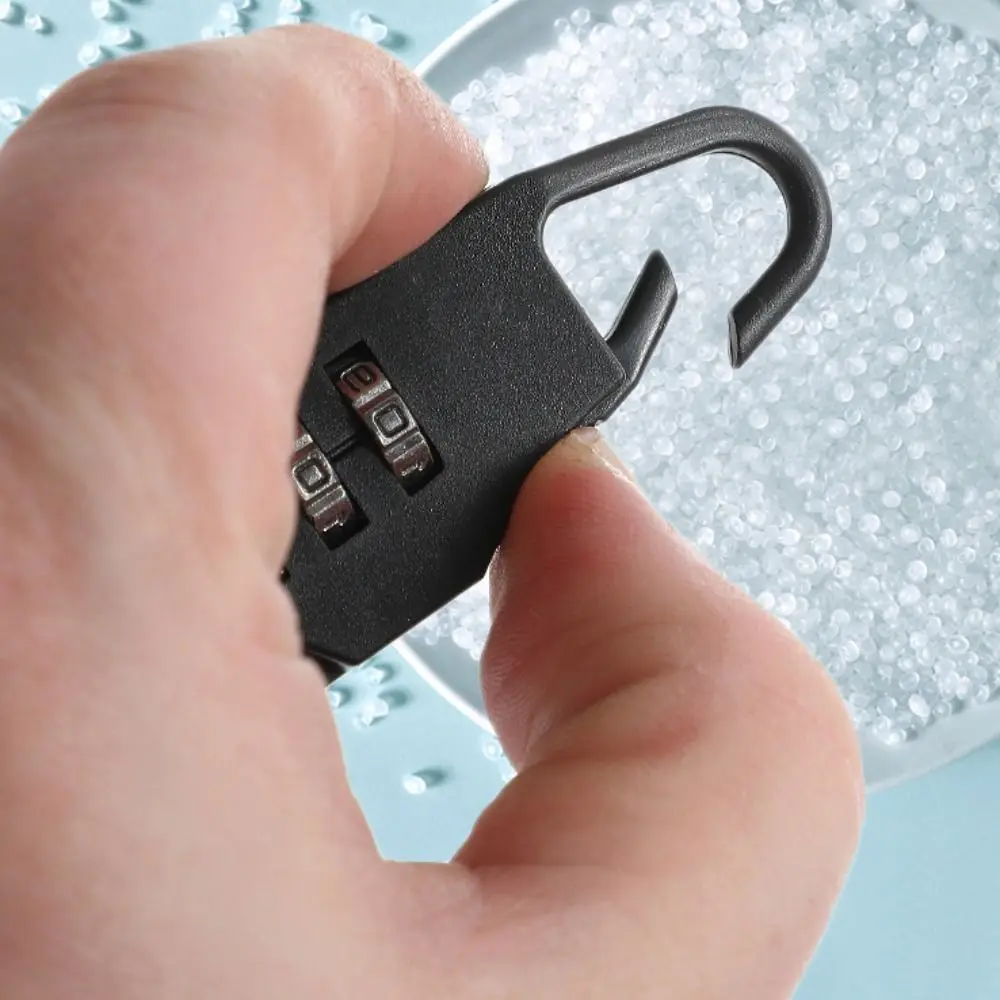 Digit Suitcase Combination Lock Plastic Anti-theft Mini Combination Padlock 3 Dial Digit Safty Backpack Combination Lock