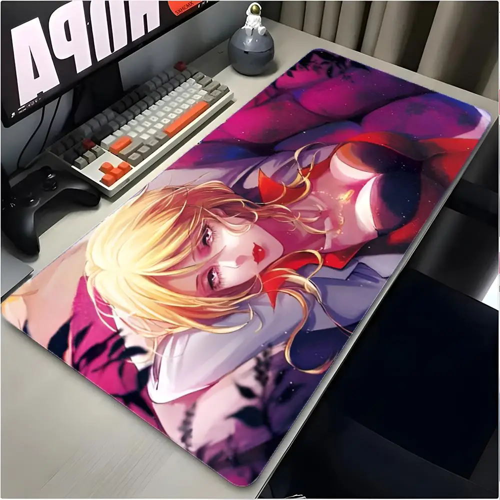 Psychological Animation P-Psycho Pass Mouse Pad Large Mouse Pad Desk Mat Non‑Slip Board Gaming Mat Stitched Edge Design