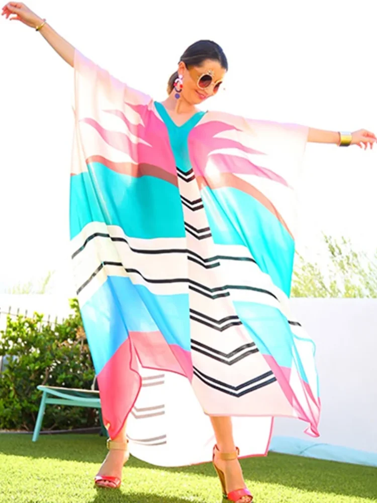 طويل شاطئ التستر للنساء ، المتضخم ثوب السباحة ، شاطئ السباحة التستر ، صيدا رداء زائد فستان الشاطئ ، قفطان Q1212