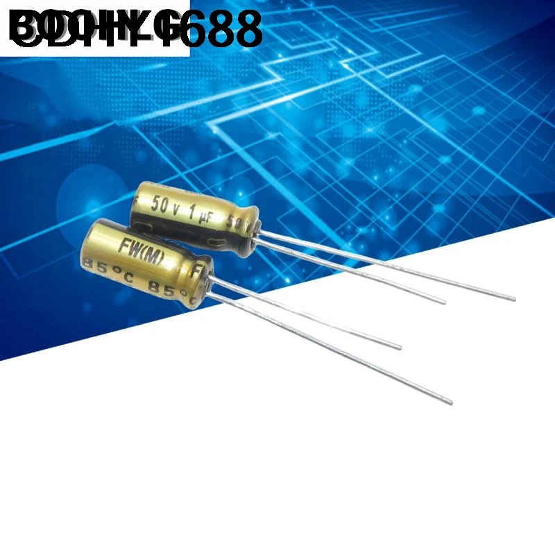 20PCS 1UF 50V 오리지널 오디오 커패시터 50V 1UF 5X11 FW 골드 쉘