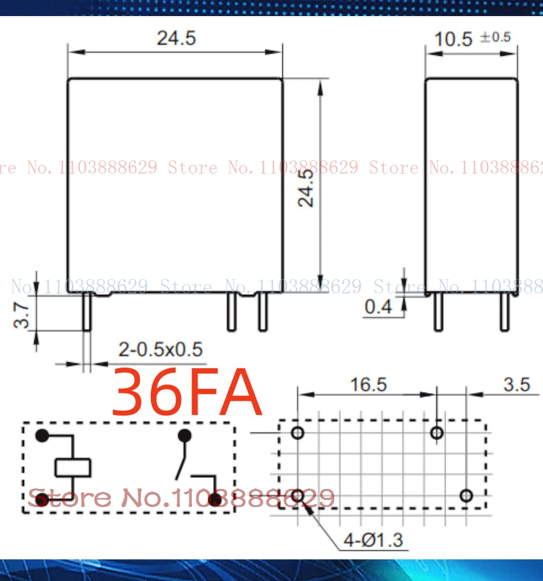 K2AK012T K2AK005T 36FA-12V/5V-16A