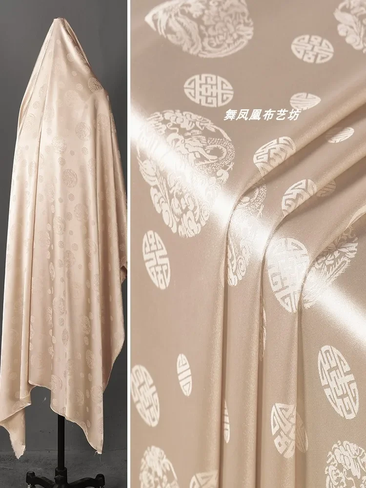 

Жаккардовая ткань в стиле ретро, мягкая гладкая рубашка Cheongsam, дизайнерская ткань «сделай сам» для шитья одежды по метрам, материал «сделай сам»