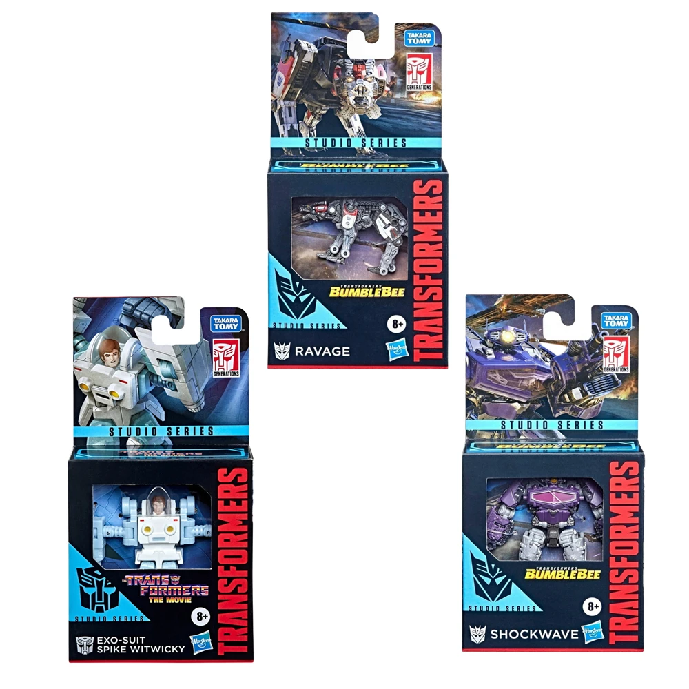 Hasbro Transformers Toys Studio Series Deluxe Class Ravage Shockwave Exo-Suit Spike Witwicky 3,5-дюймовая фигурка