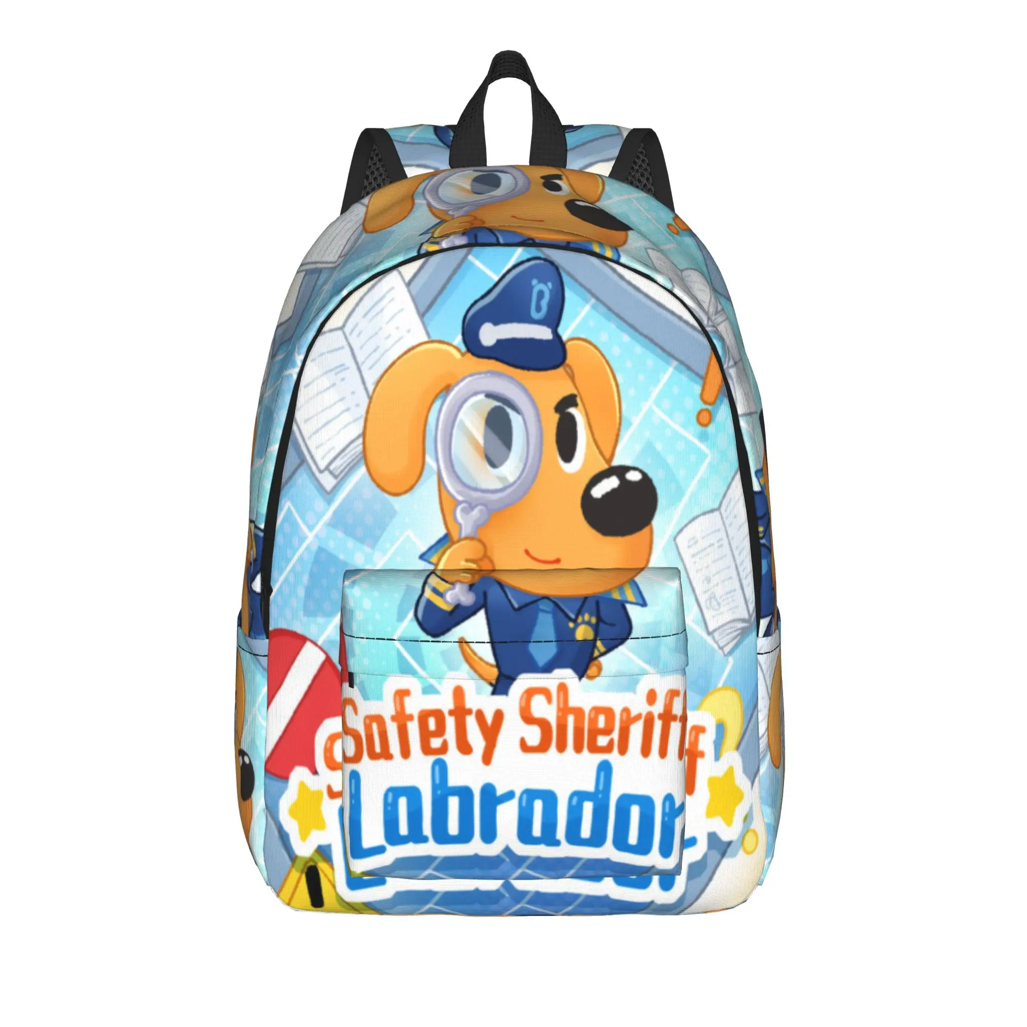 Safety Sheriff Labrador  Cool Backpack with Pocket Student Work  Daypack for Men Women Laptop Shoulder Bag