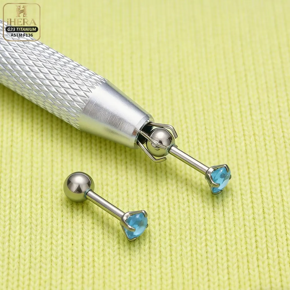 Metal Non-slip Handle Claw Pickup Tool For Piercing Ball Jewelry Grabber Diamond Catcher Aluminum Alloy Wholesale Tool