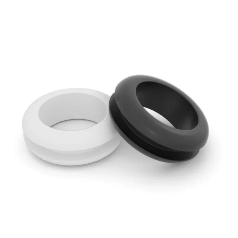 Guarnizione protettiva per cavi e strumenti hardware - O-ring in gomma nera/bianca da 3 ~ 80 mm, guarnizione per cavi con foro elicoidale a doppia faccia