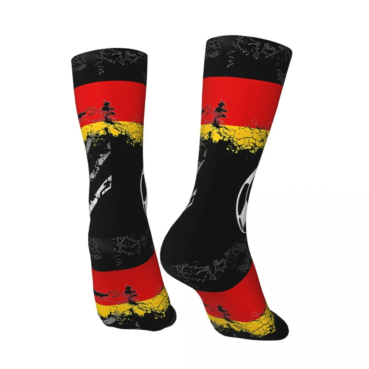 Crazy compression Germany Football Sock for Men Vintage Seamless Pattern Crew Sock Casual