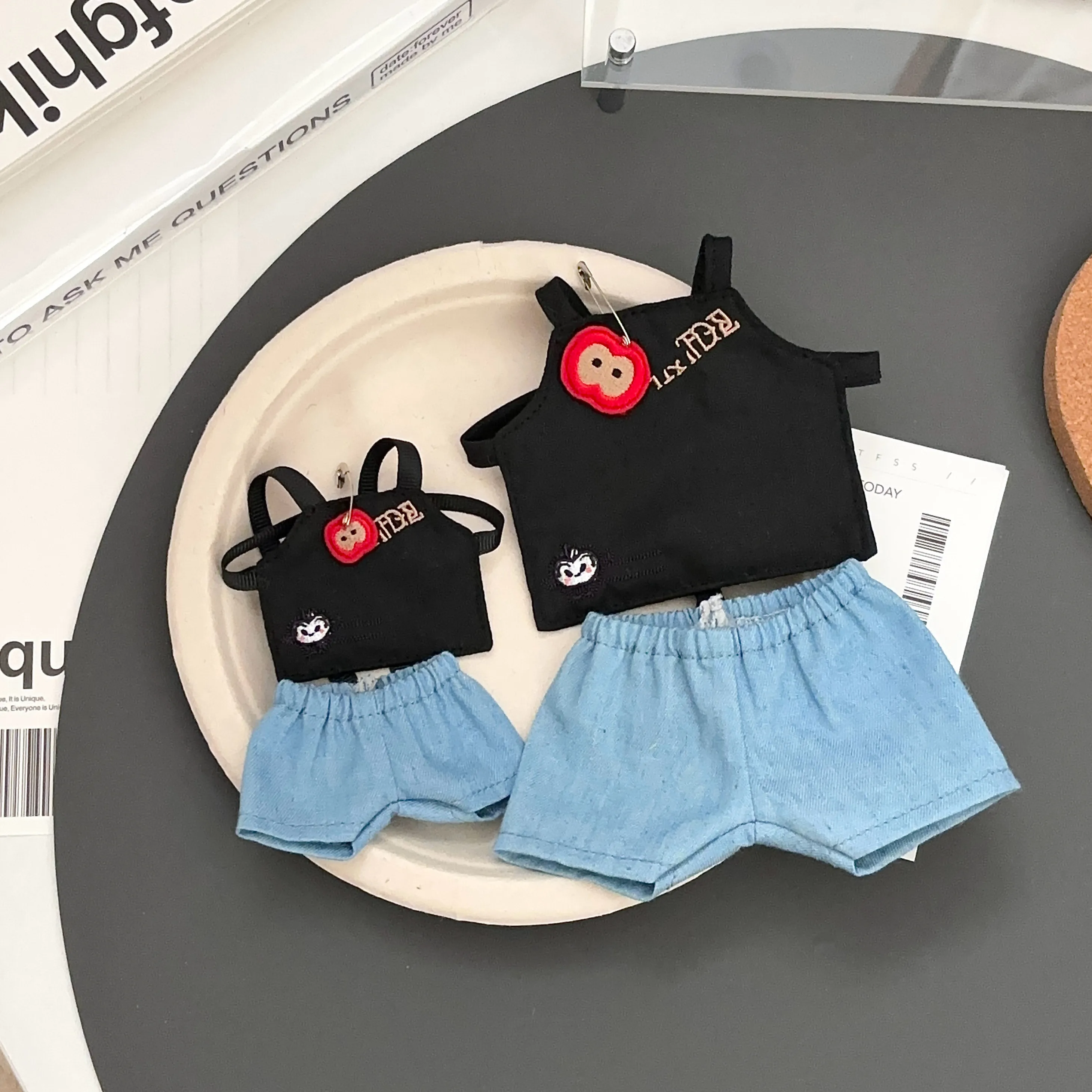 In Stock 10cm 20cm Doll Clothes Love and Deepspace Caleb Apron Pants Casual Costume Suit Doll Anime Figure Game Toy Kids Gifts C