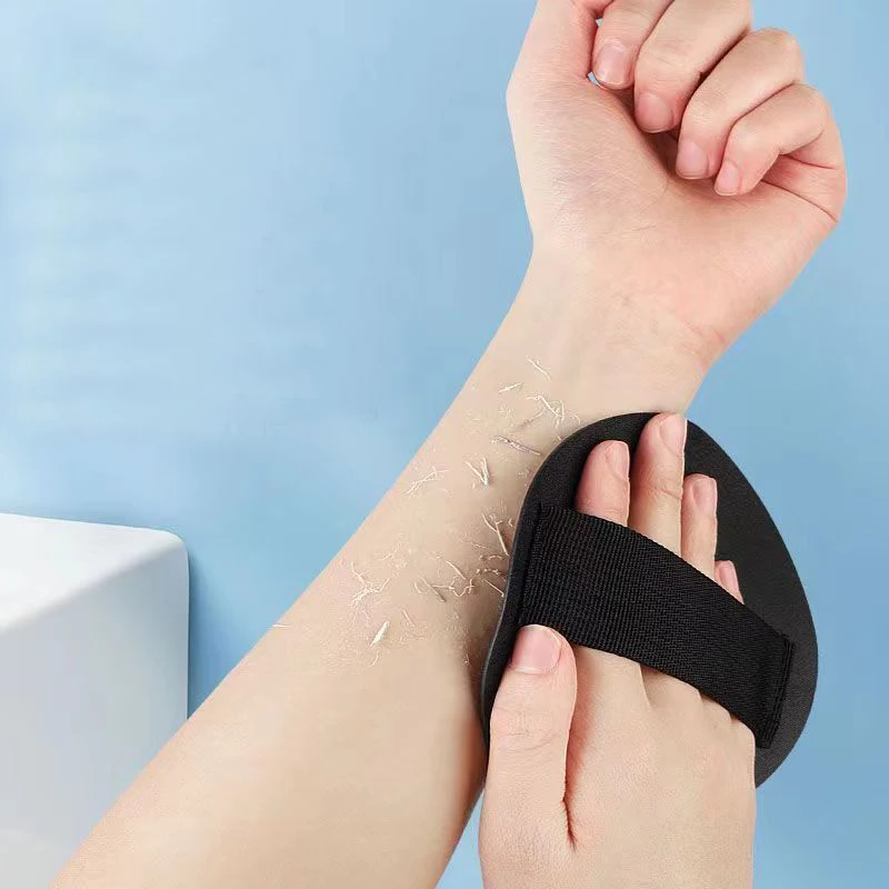 Black Rub Leather Round Cake Rub Bath Towel Bath Artifact Household Ladies Dedicated Rub Mud Painless Bath Towel.