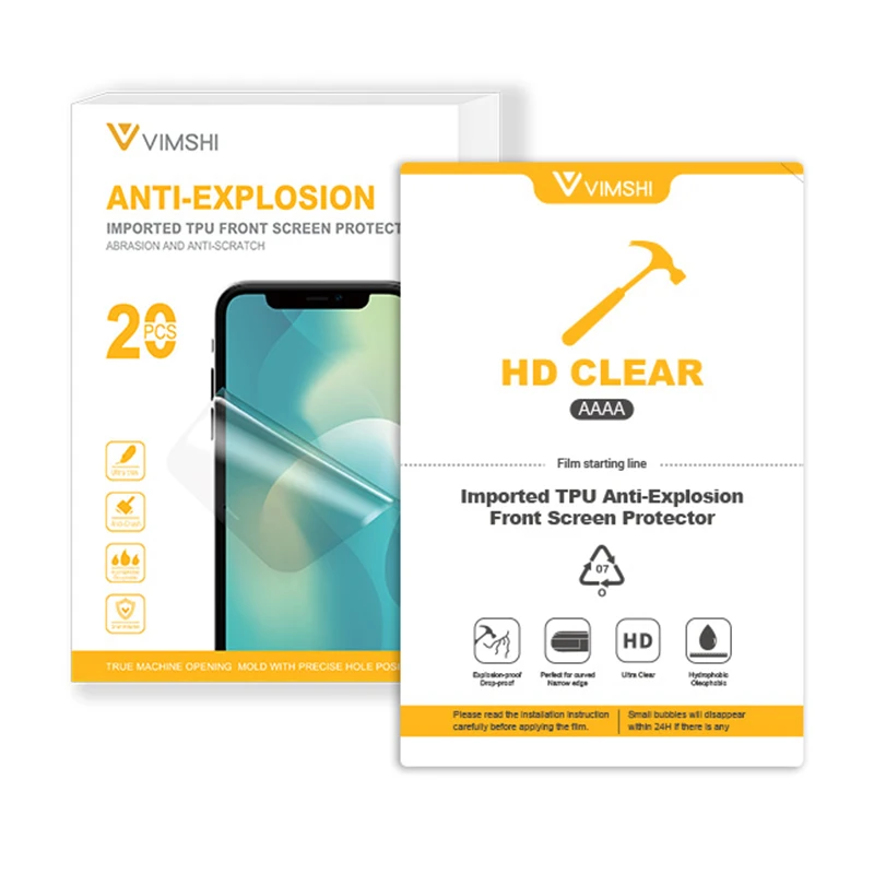 Vimshi Four-Layer Tear-Resistant Non Bubble Water Gel Explosion-Proof TPU Film for Mobile Phones