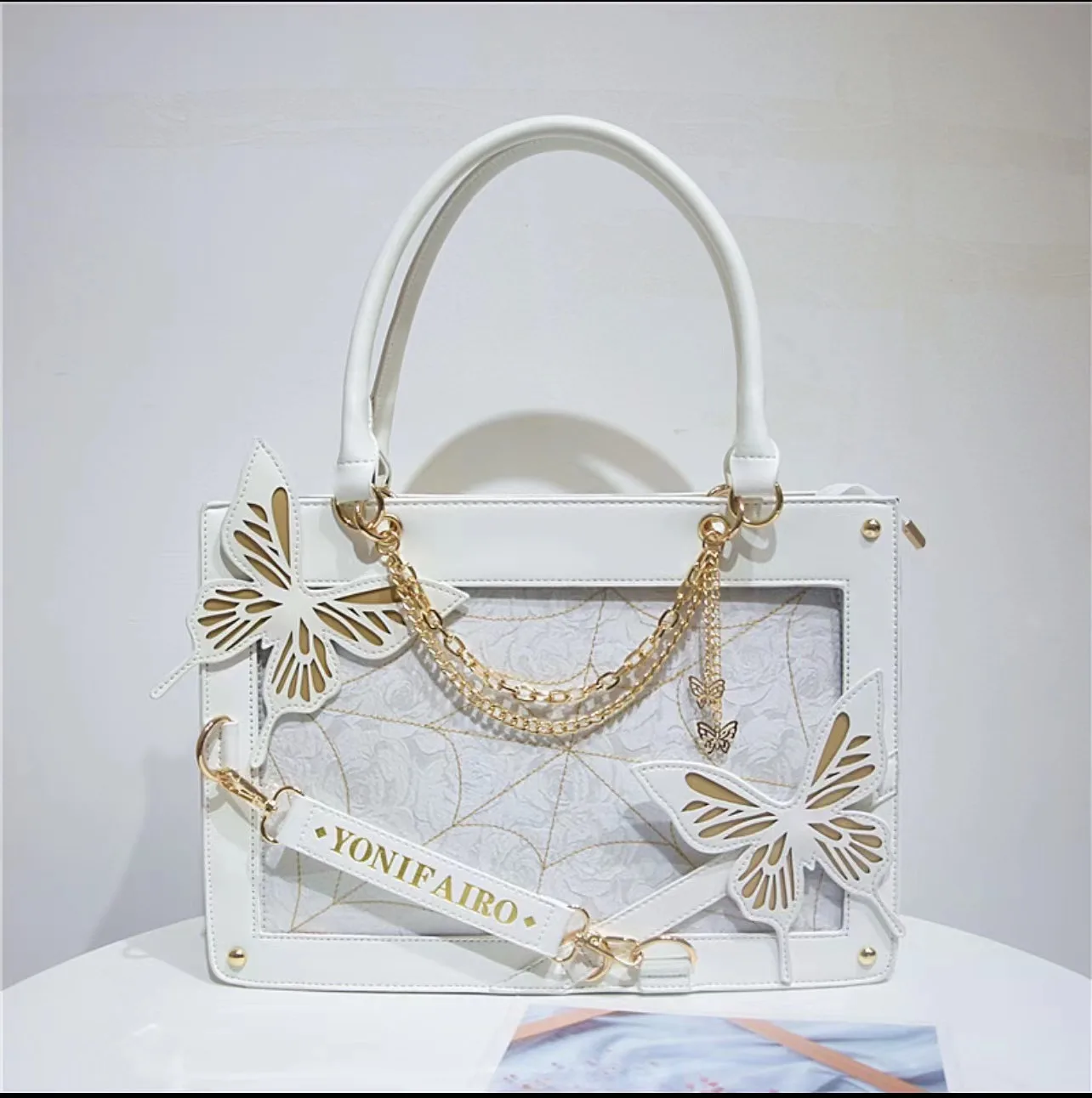 ItaBag Tote Jk Large Capacity Shoulder Crossbody Bag for Womens Gothic Harajuku Ita Bag Daily Casual Girls Kawaii Handbag Bolso
