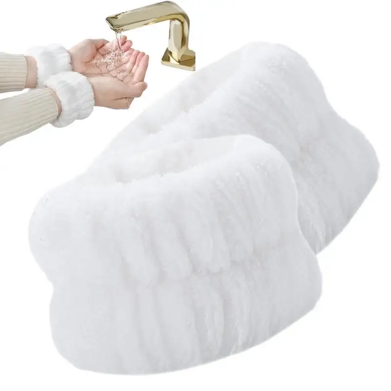 

Повязка для мытья запястья из микрофибры, полотенце для мытья запястья, резинка для волос для мытья лица, впитывающая повязка на запястье для женщин, повязка на голову