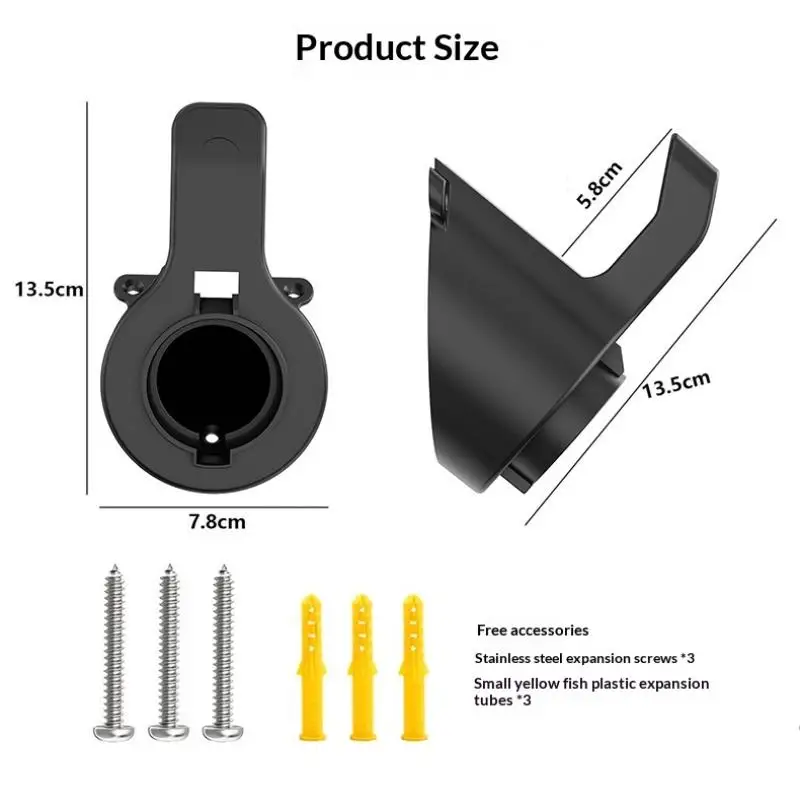 1pcs Portable EV Charger Holder Stand — For Nacs Type 1 Type2 GB/T Car Charger Wall Mount Bracket, Car Charging Cable Bracket