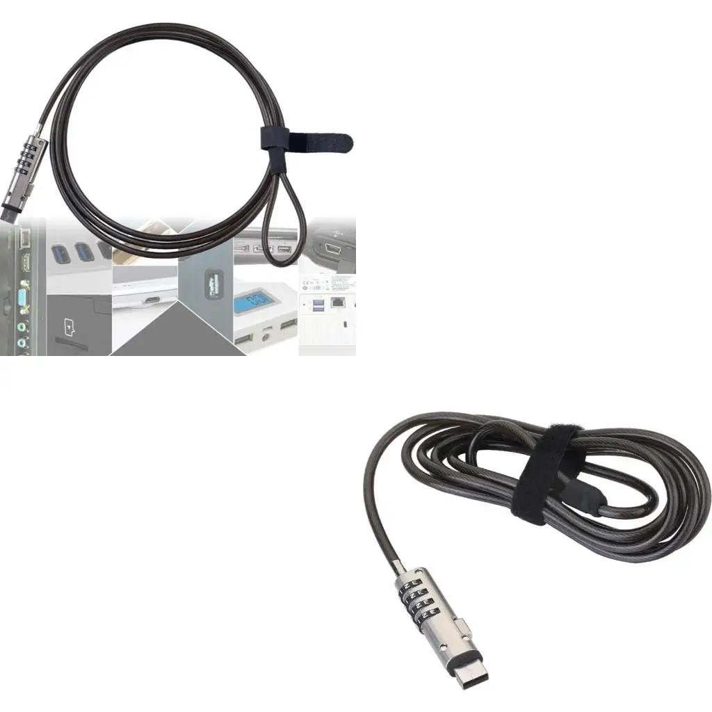  Laptop Lock Keyless Steel Notebook Combination Office Universal Anti Theft