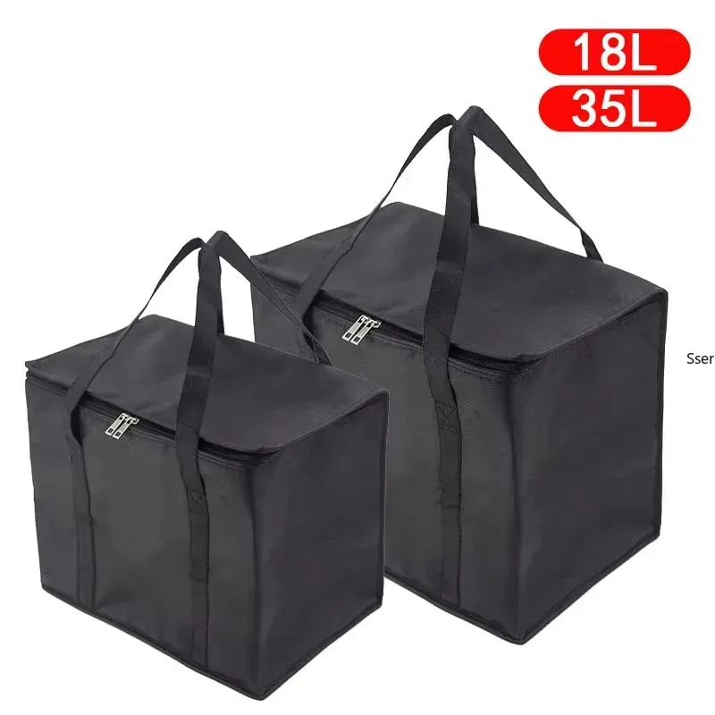 Collapsible Thermal Cooler Bag – Waterproof Insulated Lunch Tote for Delivery, Leakproof Design with Ice Pack