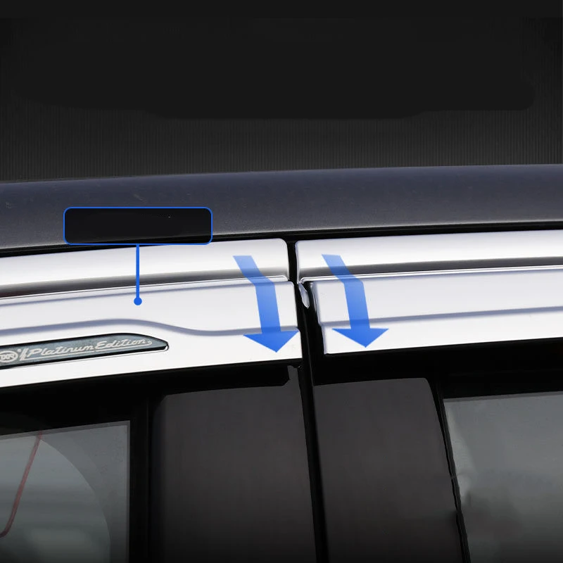 Car accessories FIT FOR Toyota RAV4 XA60 2026 2027 2028 ABS chrome waterproof Door Window Visor Vent Shades Sun Rain Guard view 5