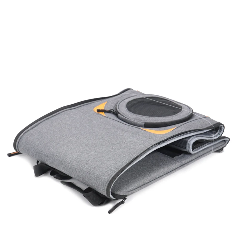 Mochila multifuncional respirável para animais de estimação, espaçosa, respirável, portátil, ventilada, confortável, grande capacidade, viagem, gatos e cães