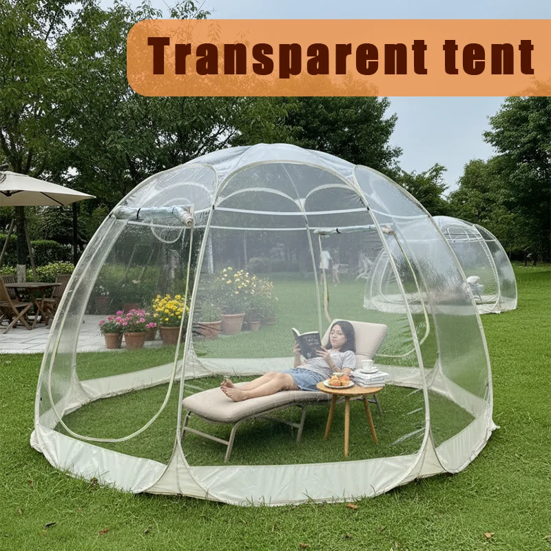 Large Quick-Set Bubble Tent Portable Outdoor Igloo Extreme Cold Resistant Winter Shelter for Camping And Backyard Use