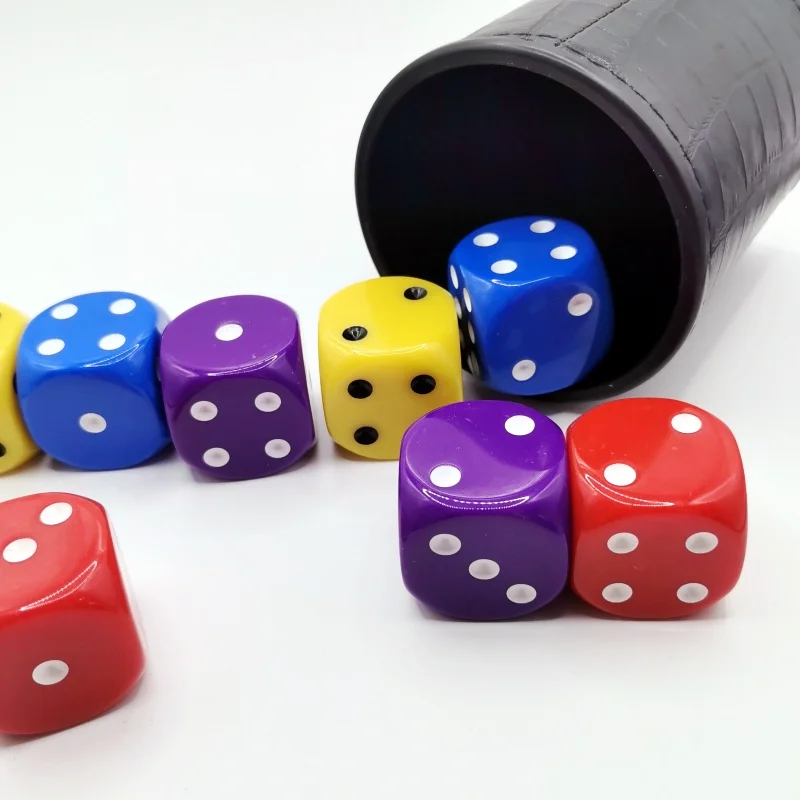 Big Dice 2 Pcs/Set 30mm Big Size Dice Set Two Colors Dots Acrylicn D6  Dice Round Corner D6 Point Dice For Family Board Games