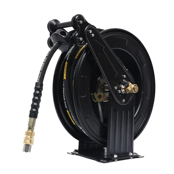 

New Car Washer High Pressure Washer Hose Reel Stainless Steel Dual Arm Auto-Retractable