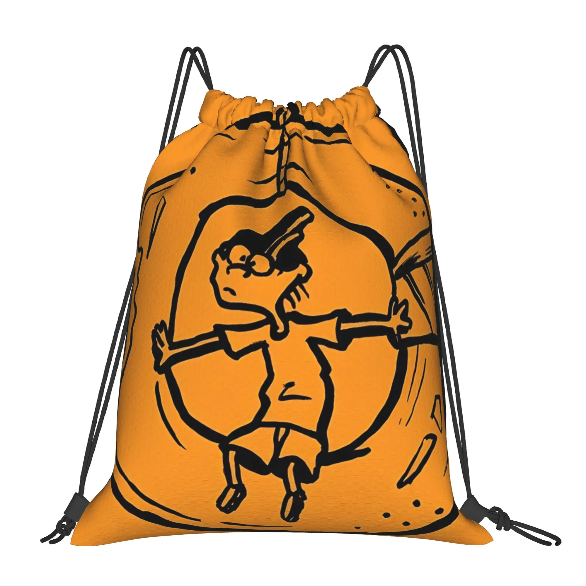 Ed  Edd  Eddy 90s cartoon Portable Hiking Riding Gym Drawstring Storage Sporty Backpacks