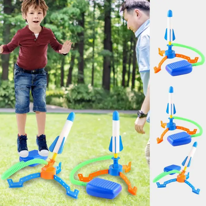 

Pedal Rocket Launcher Toy Long-Distance Flight Children's Outdoor Creative Outdoor Blasters Launcher For Backyard Lawn Garden