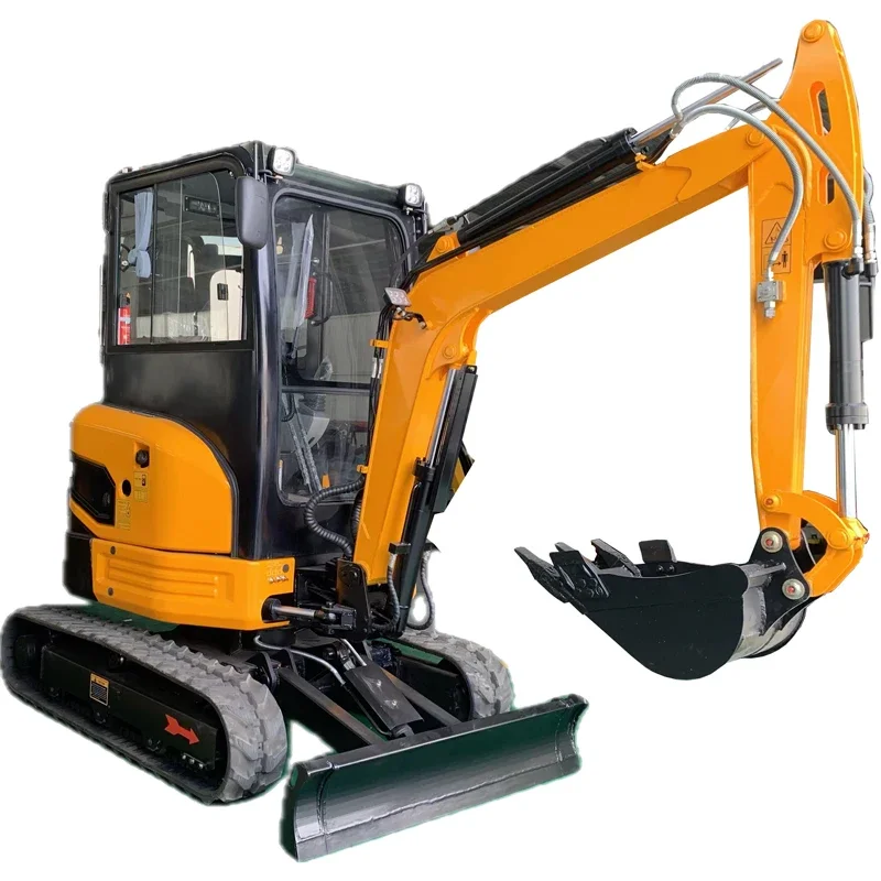 Customization Mechanical Factory  Mini Digger Excavator Mini 2ton 2 .5Ton Diesel Hydraulic 2.5 Ton Small Crawler Excavator  Farm