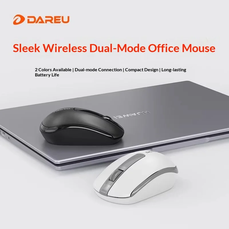 DAREU LM105B Mouse Three Modes Ergonomic Design Wireless Mouse 78g Low Delay Mute Light Weigh Mouse Office Work Pc Accessories