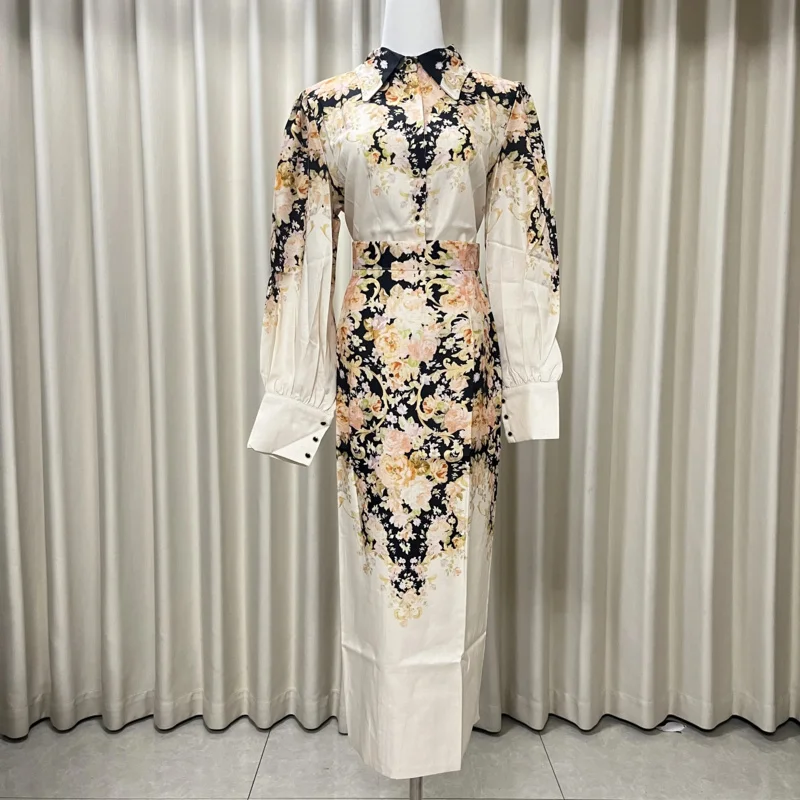 

Women's Suit Floral Linen Elegant Long Suits Casual Vacation Beach Party Suits Woman Clothing Fashion High Quality Suits 2025